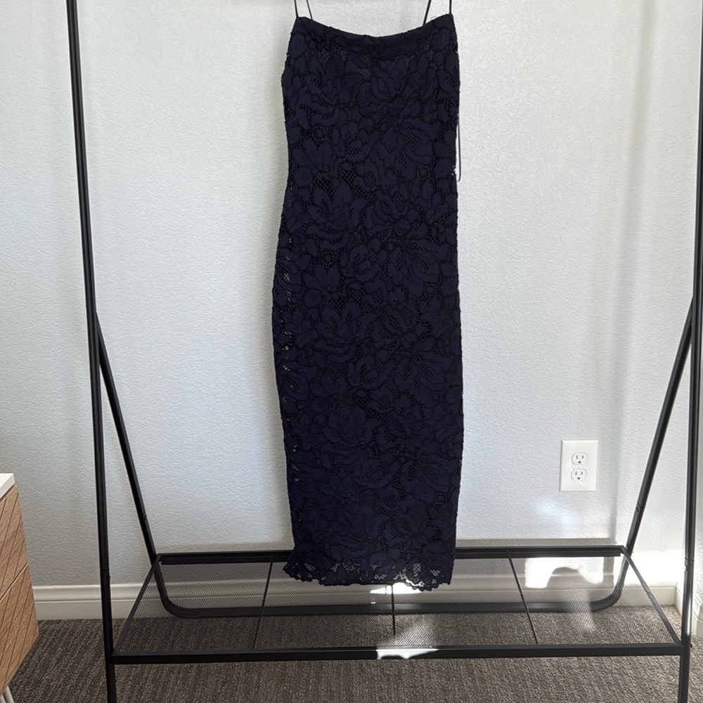 Zara Black Midi Dress with Button Accents